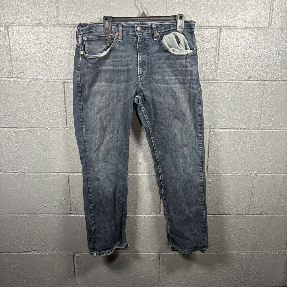 Levis 559 Jeans Mens 34x30 Relaxed Fit Dark Wash Casual Streetwear Denim Pants
